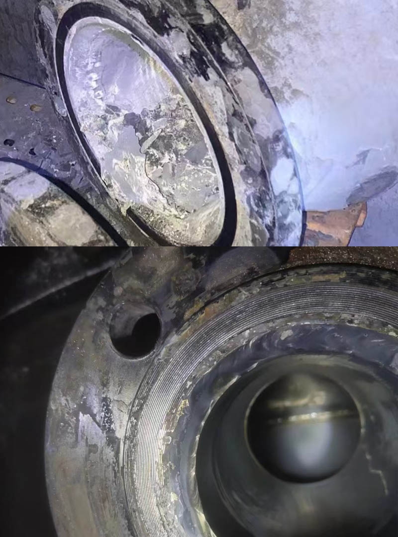 氣化爐激冷環(huán)爐內彎管清洗對比