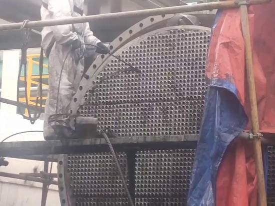換熱器清洗現場